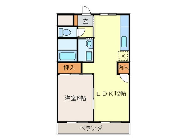 サウスヒルイケダの物件間取画像